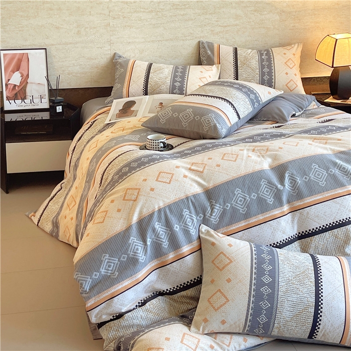 91家纺网 家纺一手货源 找家纺 琪格格纺织 2025新款磨毛印花四件套 维亚