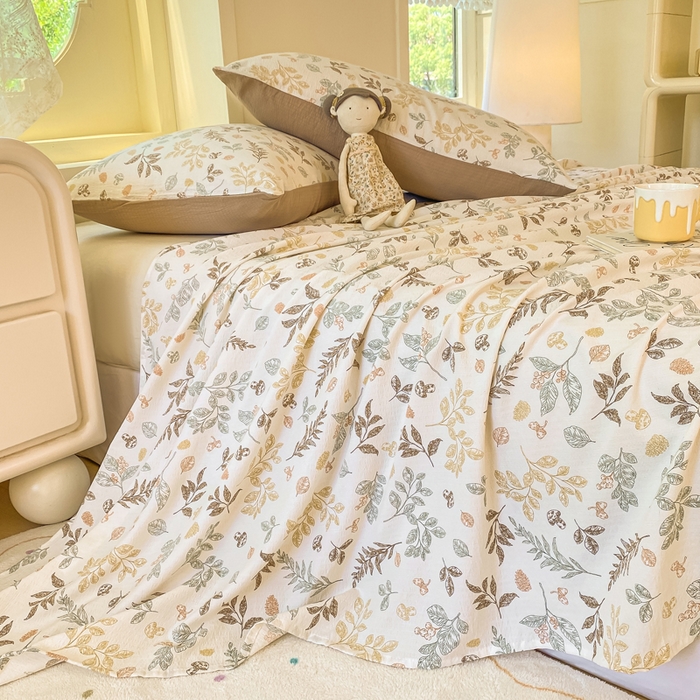 91家纺网 家纺一手货源 找家纺 （总）朵朵家纺 2025新款双层纱单床单床单三件套（可定制尺寸）