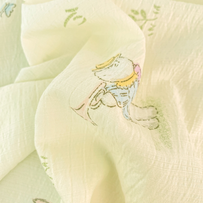 91家纺网 家纺一手货源 找家纺 朵朵家纺 2025新款双层纱单床单床单三件套（可定制尺寸） 音乐派