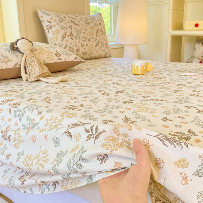 91家纺网 家纺一手货源 找家纺 朵朵家纺 2025新款双层纱单床单床单三件套（可定制尺寸） 罗曼蒂克