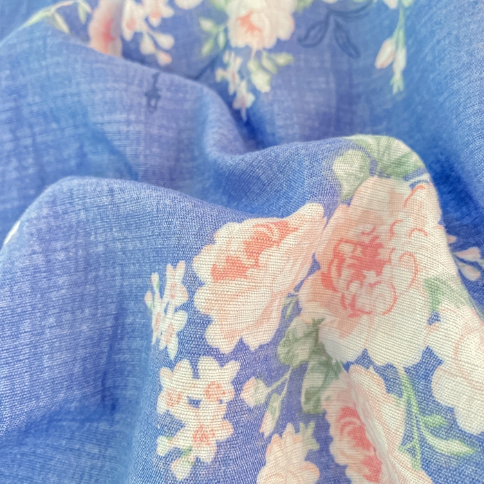 91家纺网 家纺一手货源 找家纺 朵朵家纺 2025新款双层纱单床单床单三件套（可定制尺寸） 国色天香