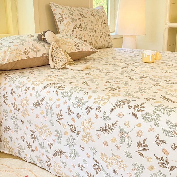 91家纺网 家纺一手货源 找家纺 朵朵家纺 2025新款双层纱单床单床单三件套（可定制尺寸） 罗曼蒂克