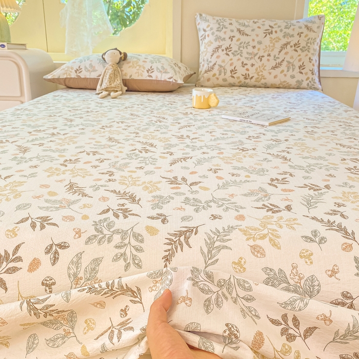 91家纺网 家纺一手货源 找家纺 朵朵家纺 2025新款双层纱单床单床单三件套（可定制尺寸） 罗曼蒂克