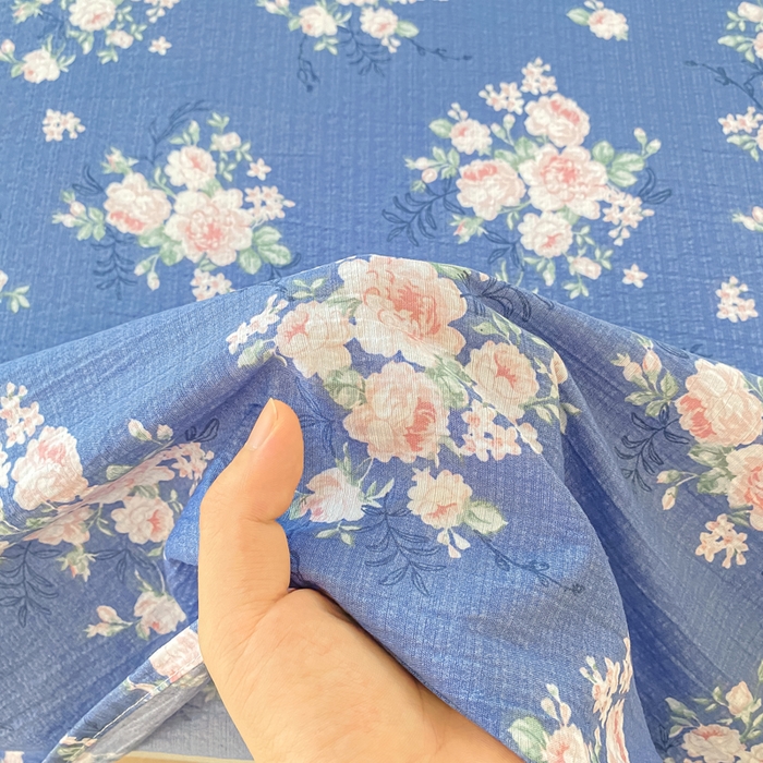 91家纺网 家纺一手货源 找家纺 朵朵家纺 2025新款双层纱单床单床单三件套（可定制尺寸） 国色天香