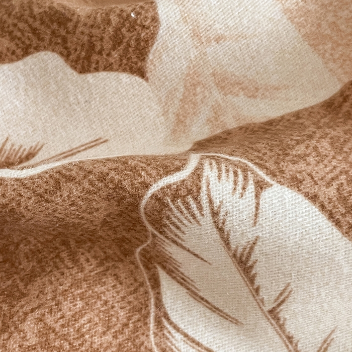 91家纺网 家纺一手货源 找家纺 琪格格纺织 2025新款磨毛印花四件套 叶繁