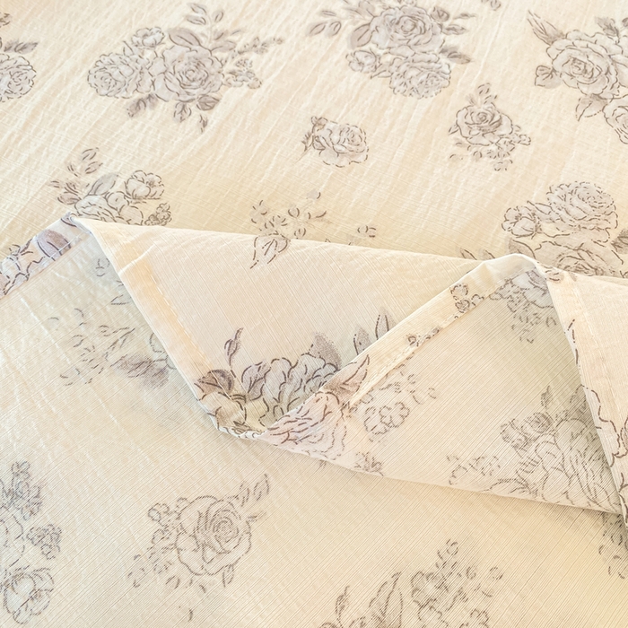 91家纺网 家纺一手货源 找家纺 朵朵家纺 2025新款双层纱单床单床单三件套（可定制尺寸） 浮生如梦