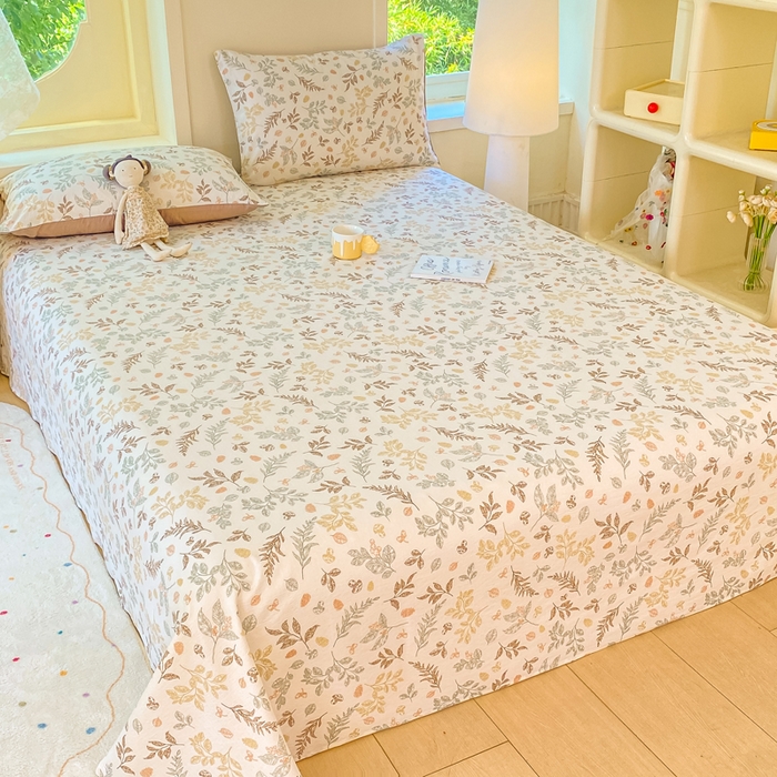 91家纺网 家纺一手货源 找家纺 朵朵家纺 2025新款双层纱单床单床单三件套（可定制尺寸） 罗曼蒂克