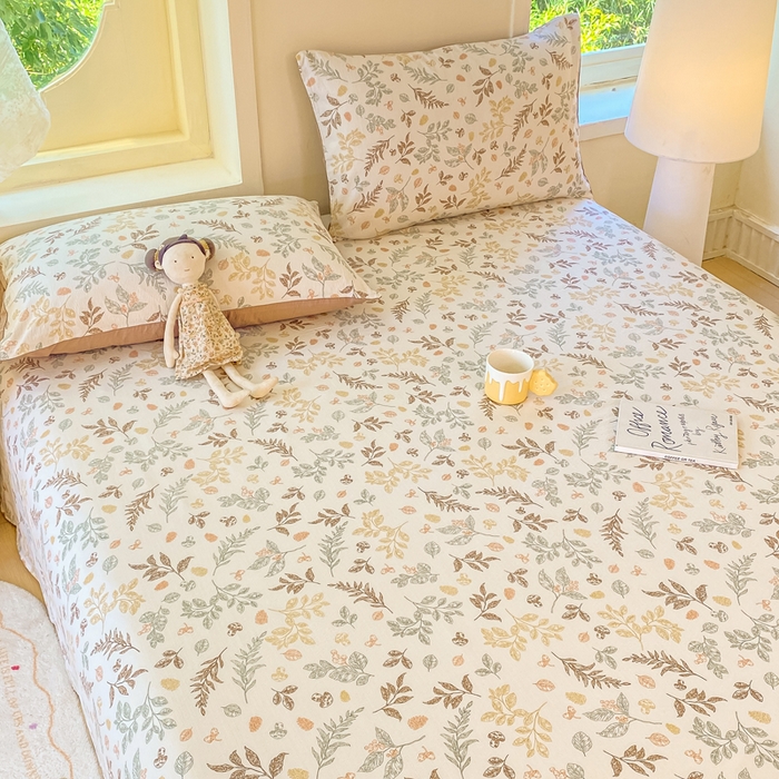 91家纺网 家纺一手货源 找家纺 朵朵家纺 2025新款双层纱单床单床单三件套（可定制尺寸） 罗曼蒂克