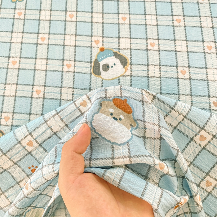 91家纺网 家纺一手货源 找家纺 朵朵家纺 2025新款双层纱单床单床单三件套（可定制尺寸） 淘气乐园