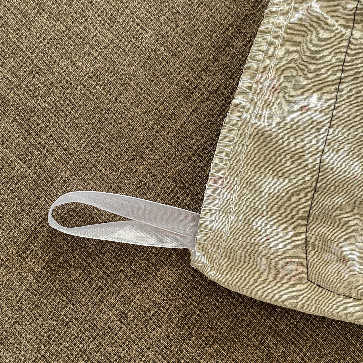 91家纺网 家纺一手货源 找家纺 梦纤绒 2025新款复古风亚麻原麻花边四件套 绿茵