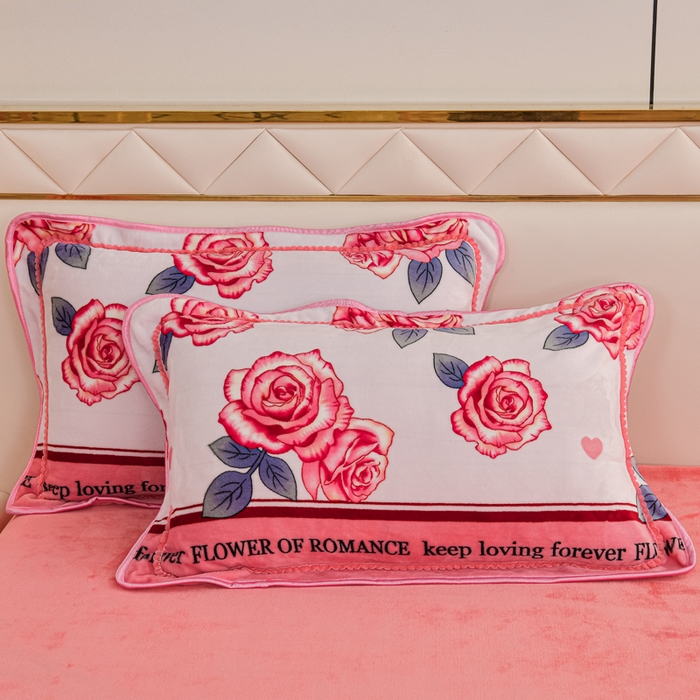 91家纺网 家纺一手货源 找家纺 眠多宝 2025新款8-9斤高克重牛奶绒四件套法莱绒水晶绒金貂绒抖音快手直播热款 爱意满满