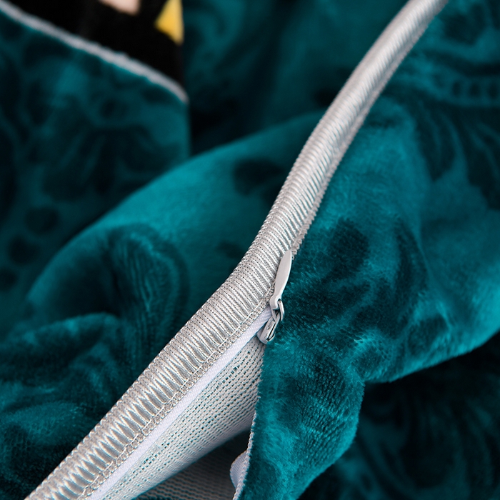 91家纺网 家纺一手货源 找家纺 眠多宝 2025新款8-9斤高克重牛奶绒四件套法莱绒水晶绒金貂绒抖音快手直播热款 凤羽惊鸿