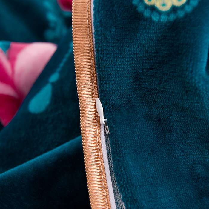 91家纺网 家纺一手货源 找家纺 眠多宝 2025新款8-9斤高克重牛奶绒四件套法莱绒水晶绒金貂绒抖音快手直播热款 富贵袭人