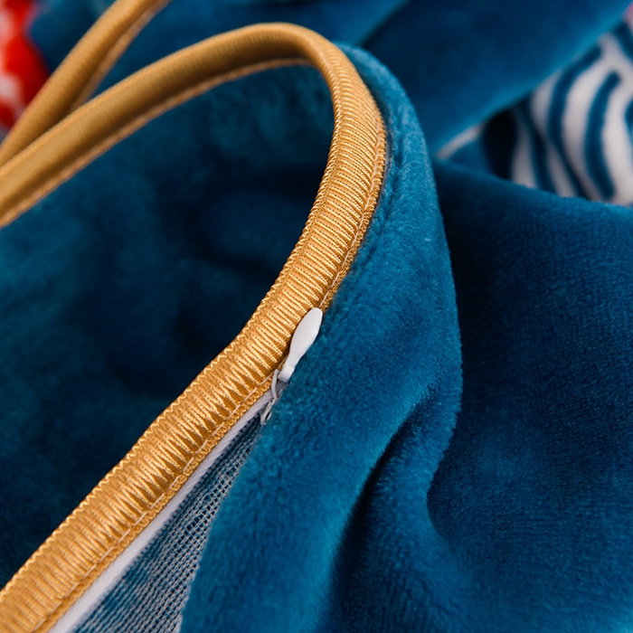 91家纺网 家纺一手货源 找家纺 眠多宝 2025新款8-9斤高克重牛奶绒四件套法莱绒水晶绒金貂绒抖音快手直播热款 荷塘月色