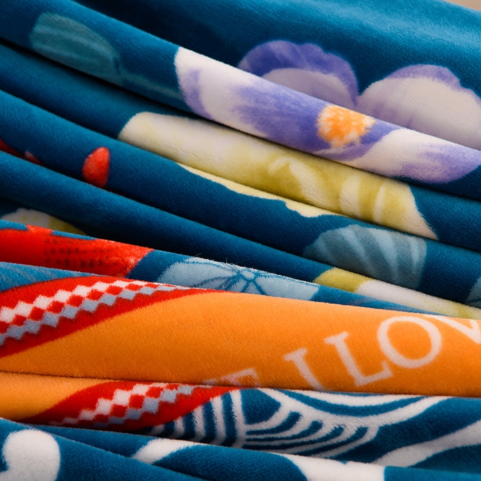 91家纺网 家纺一手货源 找家纺 眠多宝 2025新款8-9斤高克重牛奶绒四件套法莱绒水晶绒金貂绒抖音快手直播热款 荷塘月色