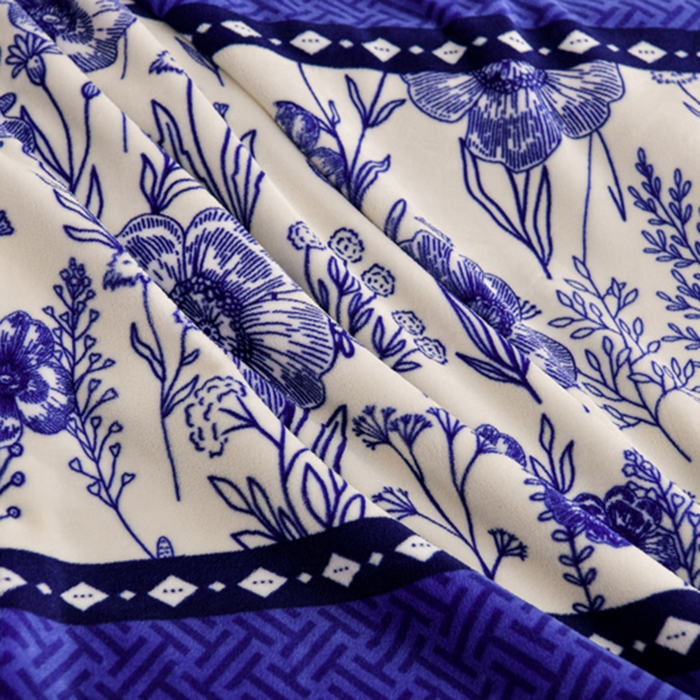 91家纺网 家纺一手货源 找家纺 眠多宝 2025新款8-9斤高克重牛奶绒四件套法莱绒水晶绒金貂绒抖音快手直播热款 花语