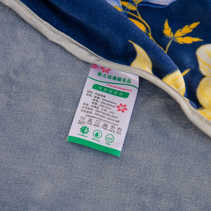 91家纺网 家纺一手货源 找家纺 眠多宝 2025新款8-9斤高克重牛奶绒四件套法莱绒水晶绒金貂绒抖音快手直播热款 金桂飘香