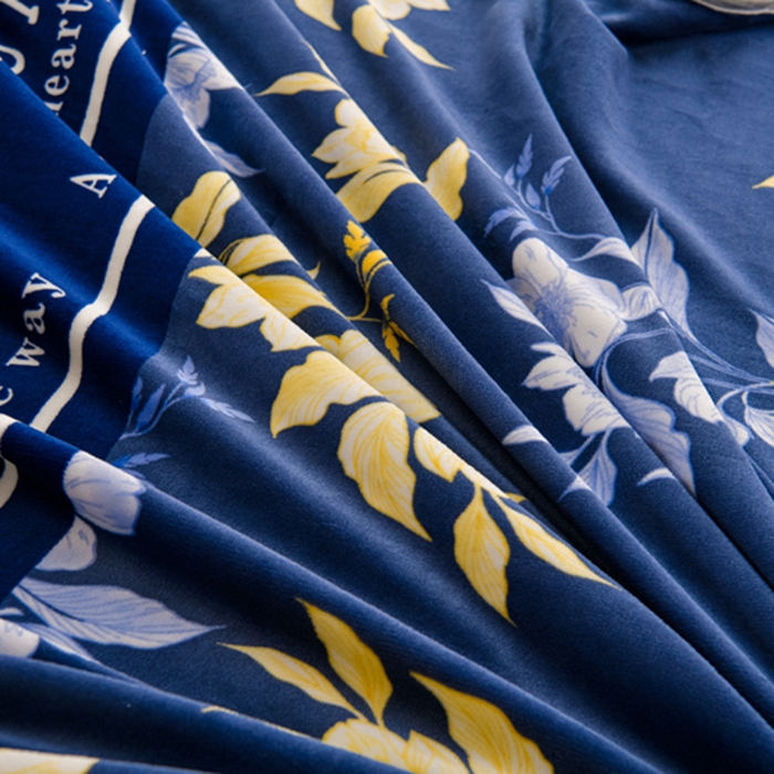 91家纺网 家纺一手货源 找家纺 眠多宝 2025新款8-9斤高克重牛奶绒四件套法莱绒水晶绒金貂绒抖音快手直播热款 金桂飘香