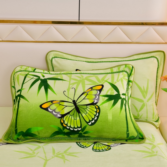 91家纺网 家纺一手货源 找家纺 眠多宝 2025新款8-9斤高克重牛奶绒四件套法莱绒水晶绒金貂绒抖音快手直播热款 翩翩起舞