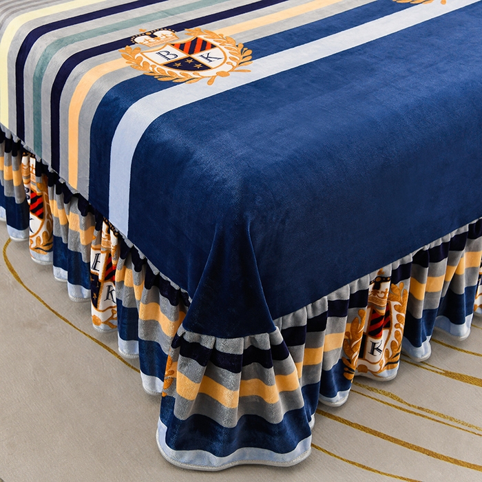 91家纺网 家纺一手货源 找家纺 眠多宝 2025新款8-9斤高克重牛奶绒四件套法莱绒水晶绒金貂绒抖音快手直播热款 英伦风