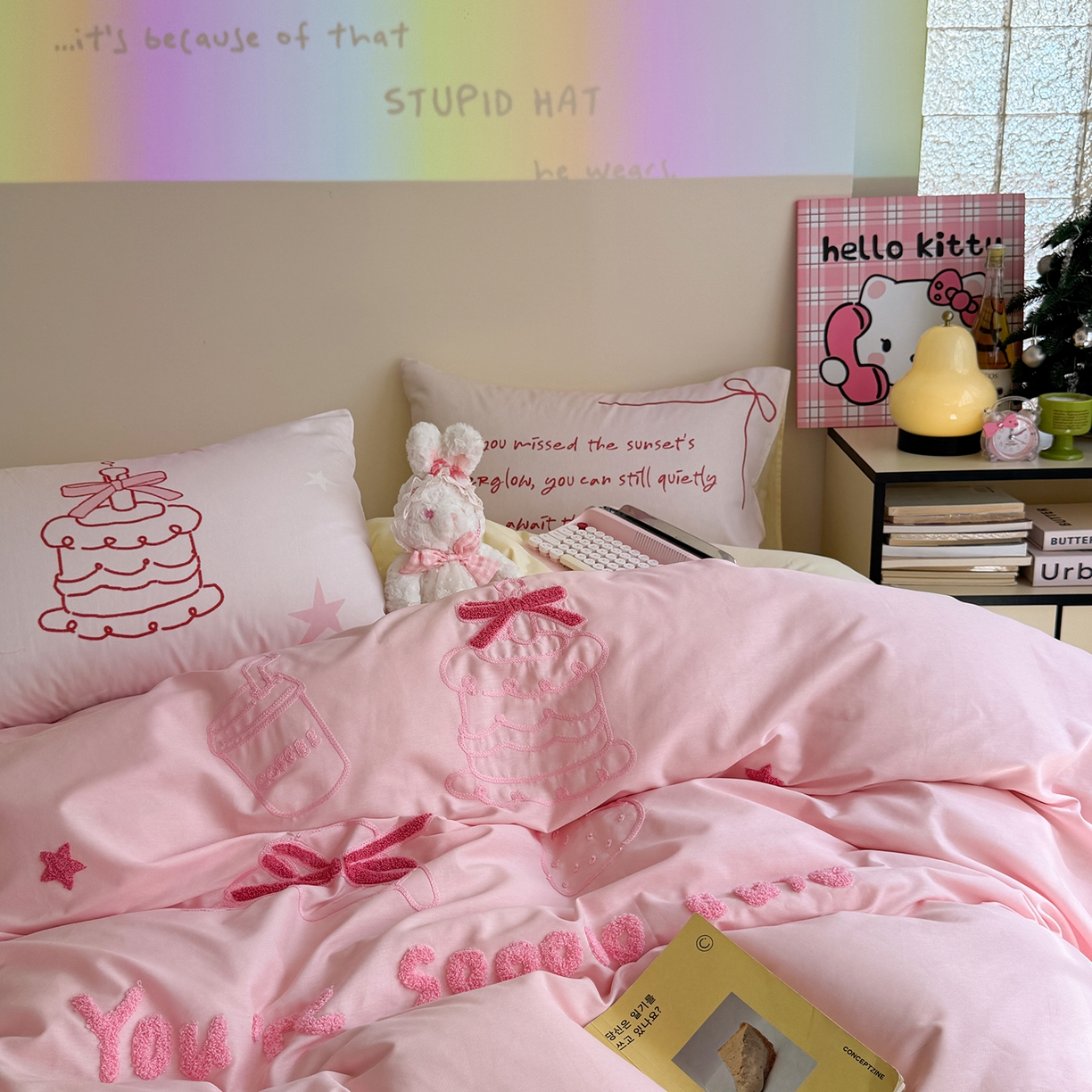 91家纺网 家纺一手货源 找家纺 （总）美乐迪家纺 2025新款全棉毛巾绣绣花四件套