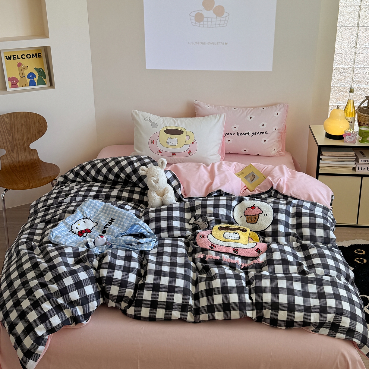 91家纺网 家纺一手货源 找家纺 （总）美乐迪家纺 2025新款全棉毛巾绣绣花四件套