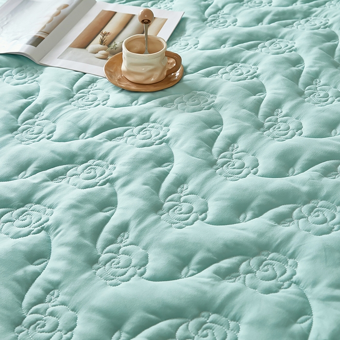 91家纺网 家纺一手货源 找家纺 瑞兴纺 2025新款水洗磨毛夹棉床裙三件套系列-繁花 繁花-梦兰