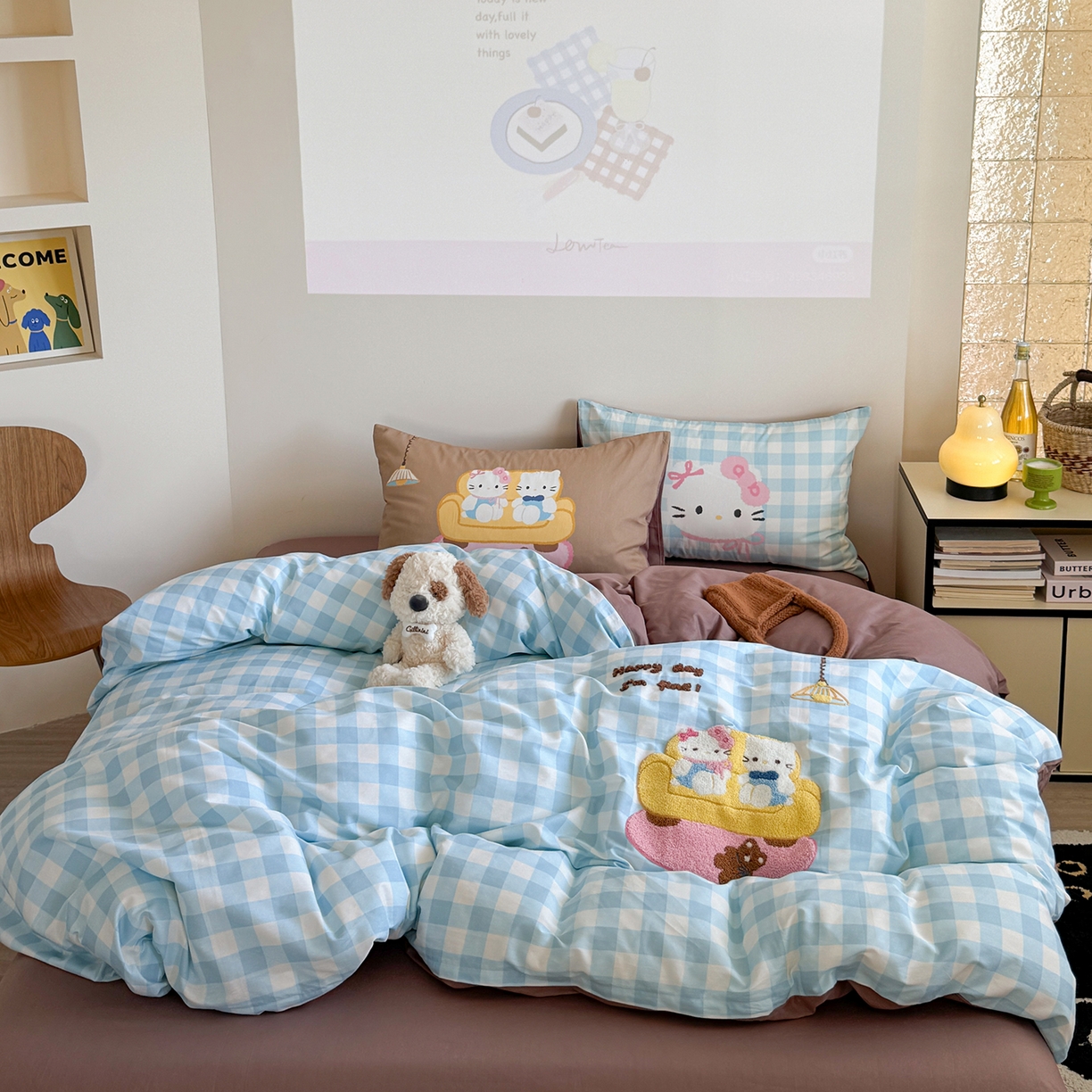 91家纺网 家纺一手货源 找家纺 （总）美乐迪家纺 2025新款全棉毛巾绣绣花四件套