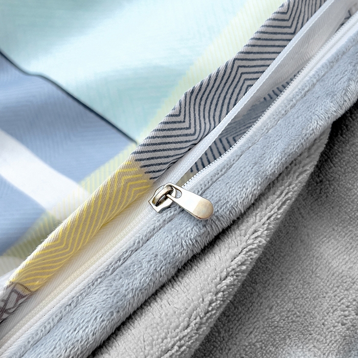 91家纺网 家纺一手货源 找家纺 琪琪阁家纺 2025新款A类全棉纯棉加牛奶绒包边款单被套四件套菲尔顿