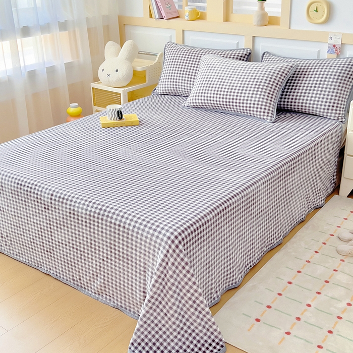 91家纺网 家纺一手货源 找家纺 琪琪阁家纺 2025新款A类全棉纯棉加牛奶绒包边款单被套四件套星空宝贝