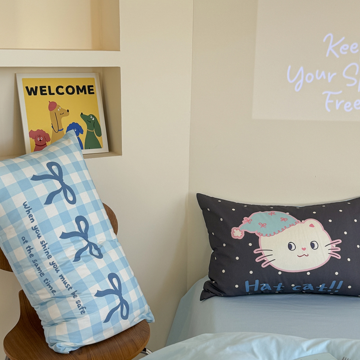 91家纺网 家纺一手货源 找家纺 美乐迪家纺 2025新款全棉毛巾绣绣花四件套 猫猫日记