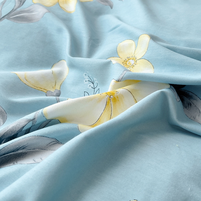 91家纺网 家纺一手货源 找家纺 琪琪阁家纺 2025新款A类全棉纯棉加牛奶绒包边款单被套四件套雅韵花香