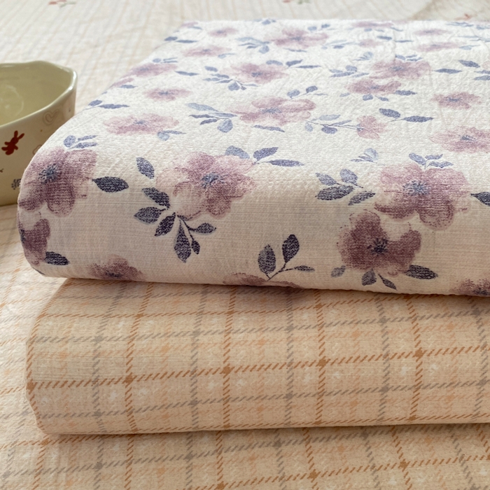 91家纺网 家纺一手货源 找家纺 （总）一比一家纺 2025新款加厚原麻皱皱纱床笠单品床笠单件单床笠