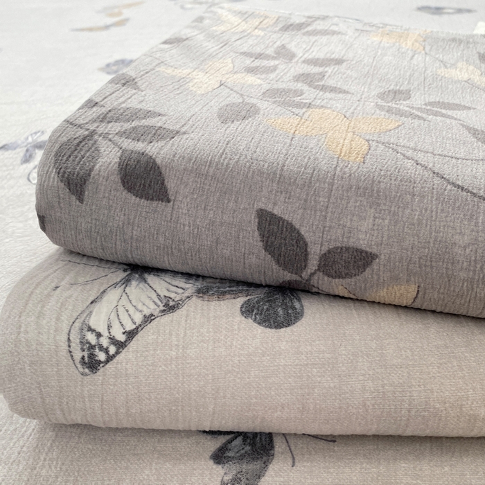 91家纺网 家纺一手货源 找家纺 （总）一比一家纺 2025新款加厚原麻皱皱纱床笠单品床笠单件单床笠