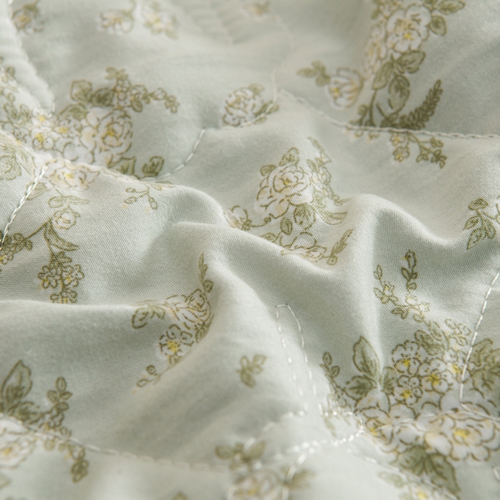 91家纺网 家纺一手货源 找家纺 （总）艾兜坊 2025新款小碎花水洗棉双人枕套