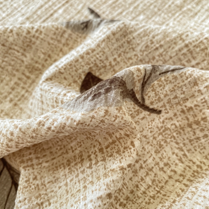 91家纺网 家纺一手货源 找家纺 一比一家纺 2026新款加厚原麻皱皱纱床笠单品床笠单件单床笠 春晓