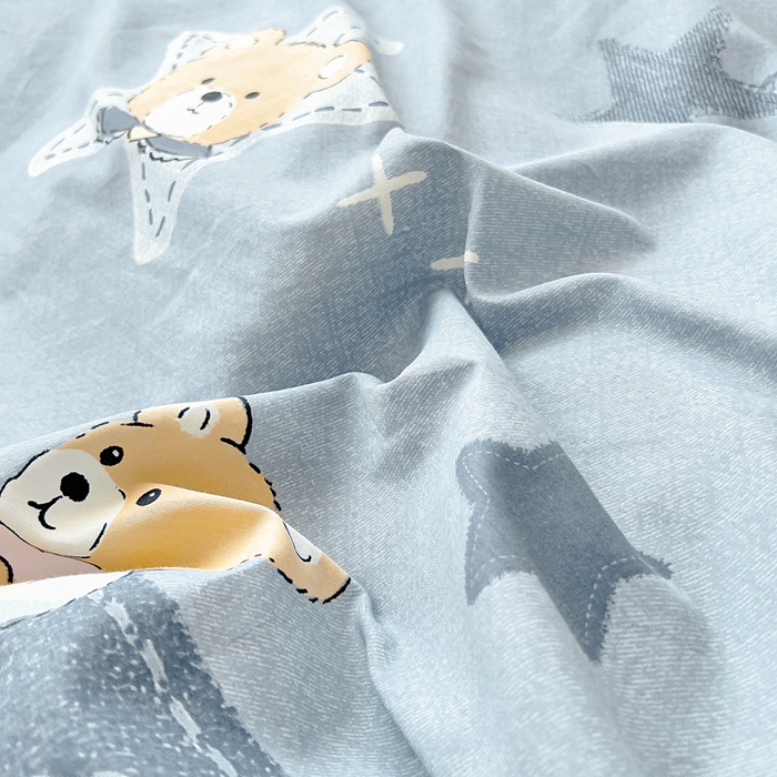 91家纺网 家纺一手货源 找家纺 琪琪阁家纺 2025秋冬新款全棉加牛奶绒单被套棉加绒被套星空宝贝