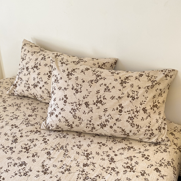 91家纺网 家纺一手货源 找家纺 一比一家纺 2026新款加厚原麻皱皱纱床笠单品床笠单件单床笠 春之语