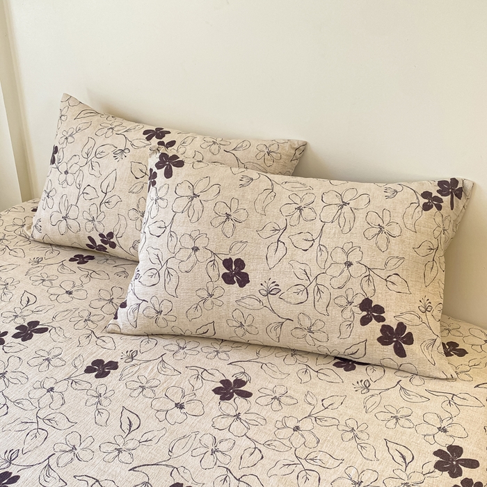 91家纺网 家纺一手货源 找家纺 一比一家纺 2026新款加厚原麻皱皱纱床笠单品床笠单件单床笠 朵拉