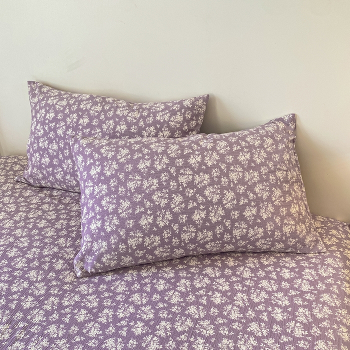 91家纺网 家纺一手货源 找家纺 一比一家纺 2026新款加厚原麻皱皱纱床笠单品床笠单件单床笠 繁花