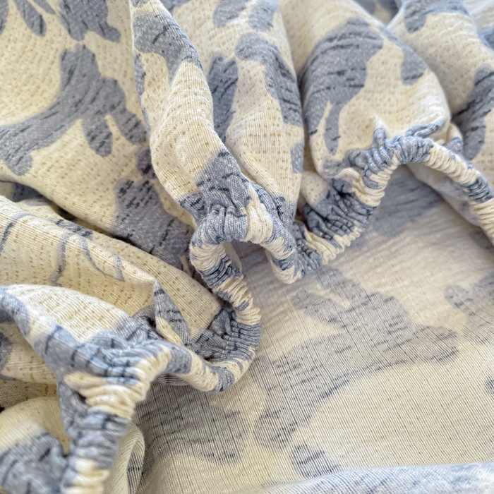 91家纺网 家纺一手货源 找家纺 一比一家纺 2026新款加厚原麻皱皱纱床笠单品床笠单件单床笠 灵动