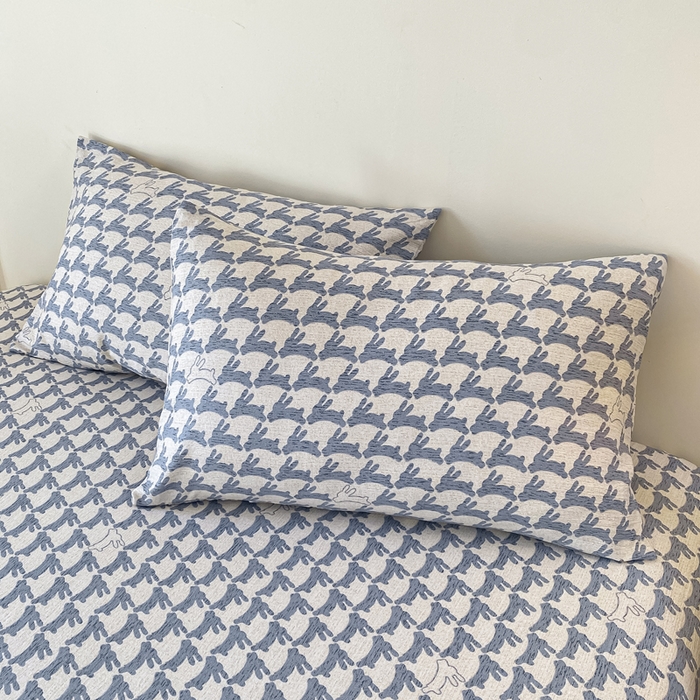 91家纺网 家纺一手货源 找家纺 一比一家纺 2026新款加厚原麻皱皱纱床笠单品床笠单件单床笠 灵动