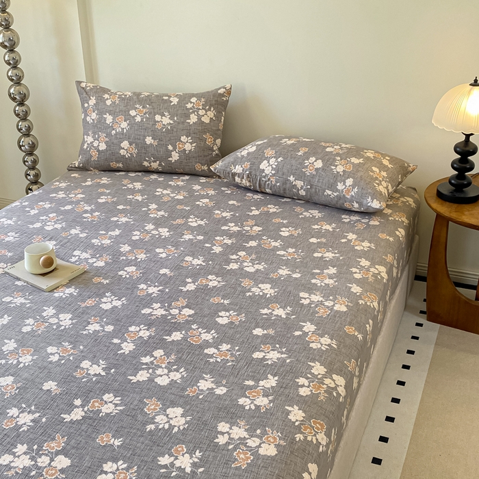 91家纺网 家纺一手货源 找家纺 一比一家纺 2026新款加厚原麻皱皱纱床笠单品床笠单件单床笠 罗曼