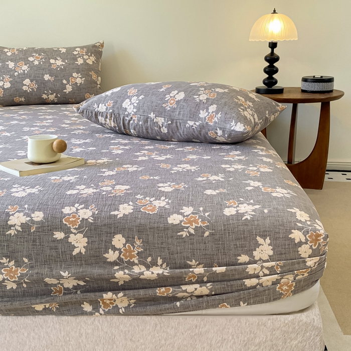 91家纺网 家纺一手货源 找家纺 一比一家纺 2026新款加厚原麻皱皱纱床笠单品床笠单件单床笠 罗曼