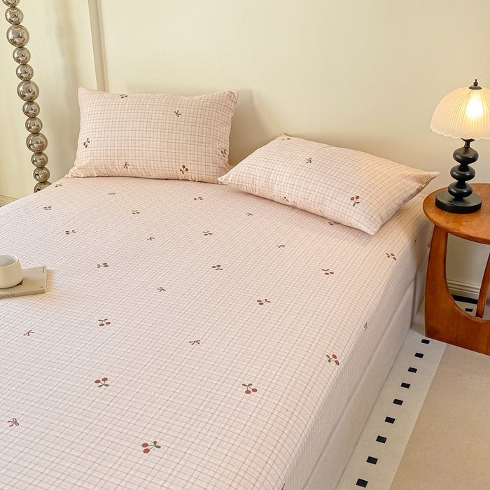 91家纺网 家纺一手货源 找家纺 一比一家纺 2026新款加厚原麻皱皱纱床笠单品床笠单件单床笠 妮可