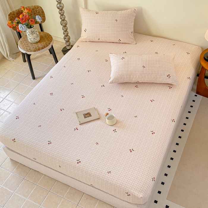 91家纺网 家纺一手货源 找家纺 一比一家纺 2026新款加厚原麻皱皱纱床笠单品床笠单件单床笠 妮可