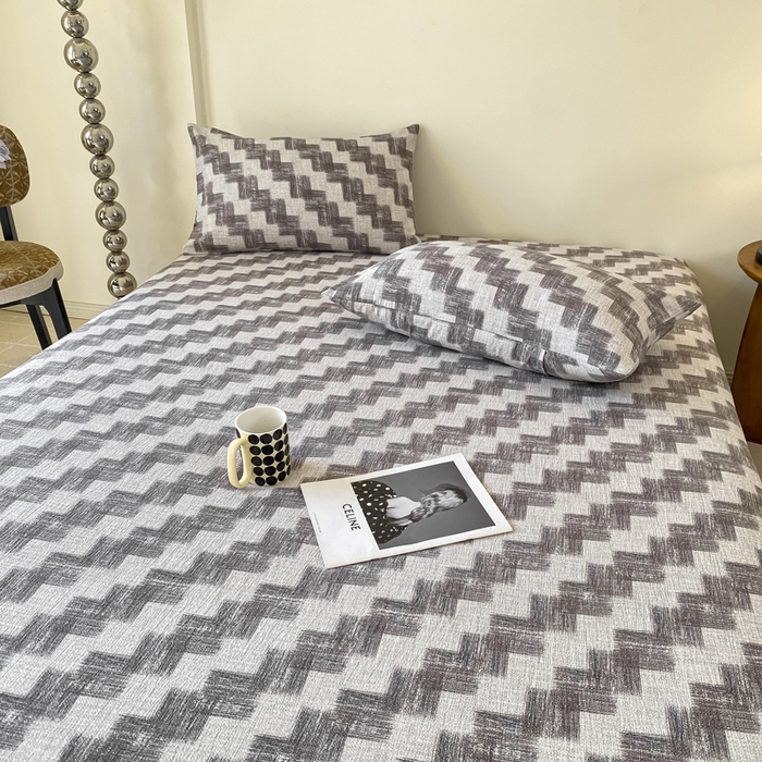 91家纺网 家纺一手货源 找家纺 一比一家纺 2026新款加厚原麻皱皱纱床笠单品床笠单件单床笠 品格