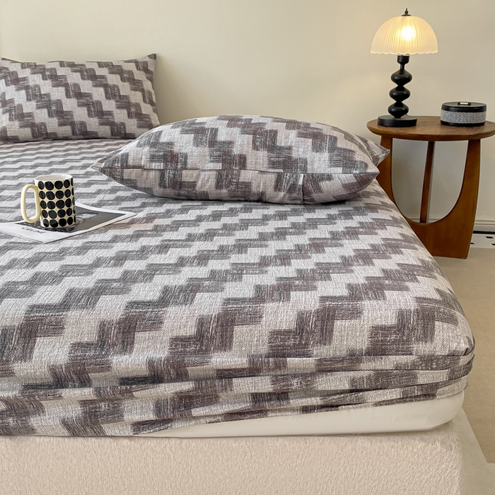 91家纺网 家纺一手货源 找家纺 一比一家纺 2026新款加厚原麻皱皱纱床笠单品床笠单件单床笠 品格