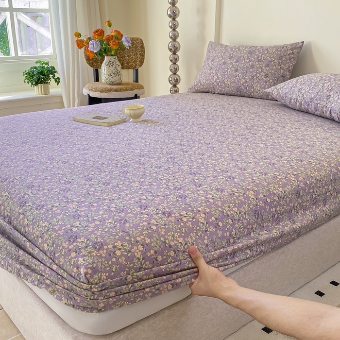 91家纺网 家纺一手货源 找家纺 一比一家纺 2026新款加厚原麻皱皱纱床笠单品床笠单件单床笠 秋莱