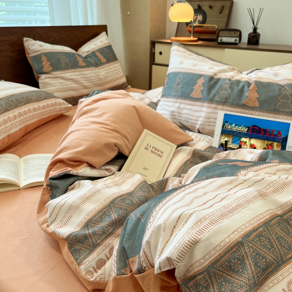 91家纺网 家纺一手货源 找家纺 （总）典曼家纺 2025秋冬新品美拉德卡通磨毛四件套